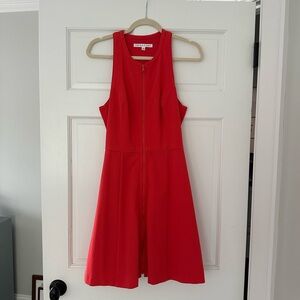Trina Turk Red racer back Midi Dress for Cocktail